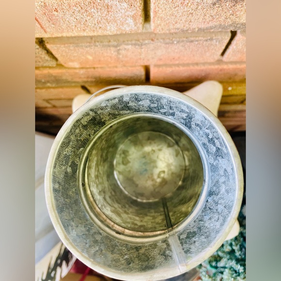 *Black & White Buffalo Check Milk Can, Small 8” - Picture 4 of 13